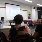 Mesa de debate no ENECULT, mediada pelo pesquisador José Roberto Severino